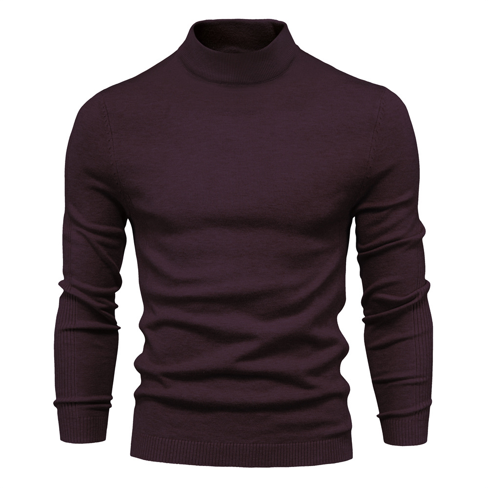 Men's Pollover Casual Knitted Crew Neck Sweatshirt
