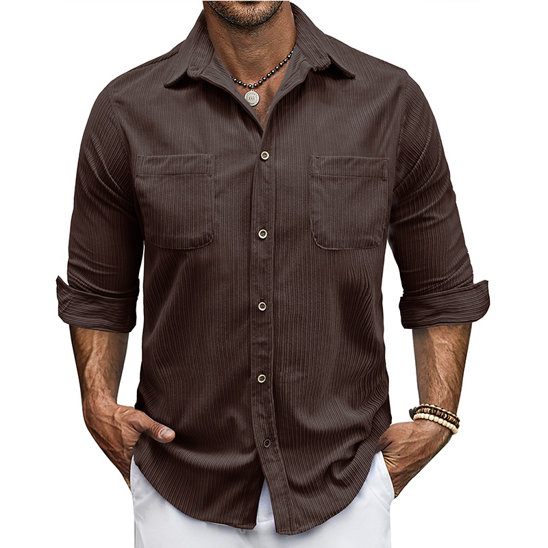 Men’s Corduroy Long Sleeve Shirt