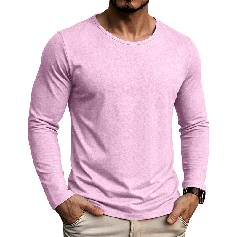 Men's Cotton Linen Long Sleeve T-Shirt