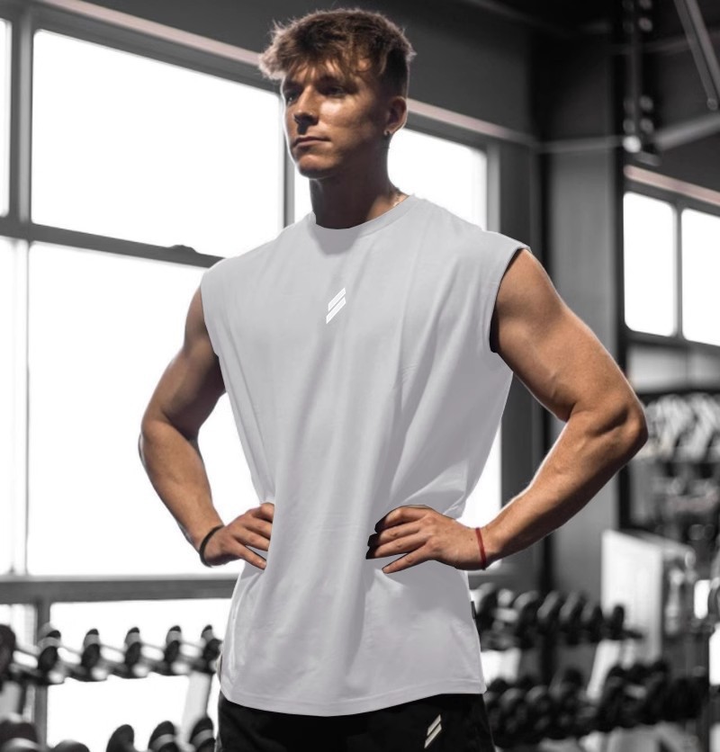 Men's Quick-Dry Breathable Sports Vest for Basketball, Fitness, and Casual Summer Wear Sleeveless Tank Top