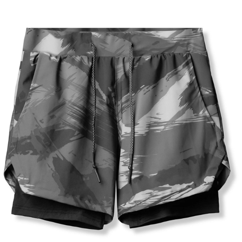 Men's Woven Quick Dry Basketball Shorts Elastic Waist Running Inner Lining