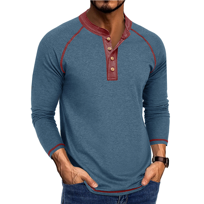 Men’s Long Sleeve Henley Shirt