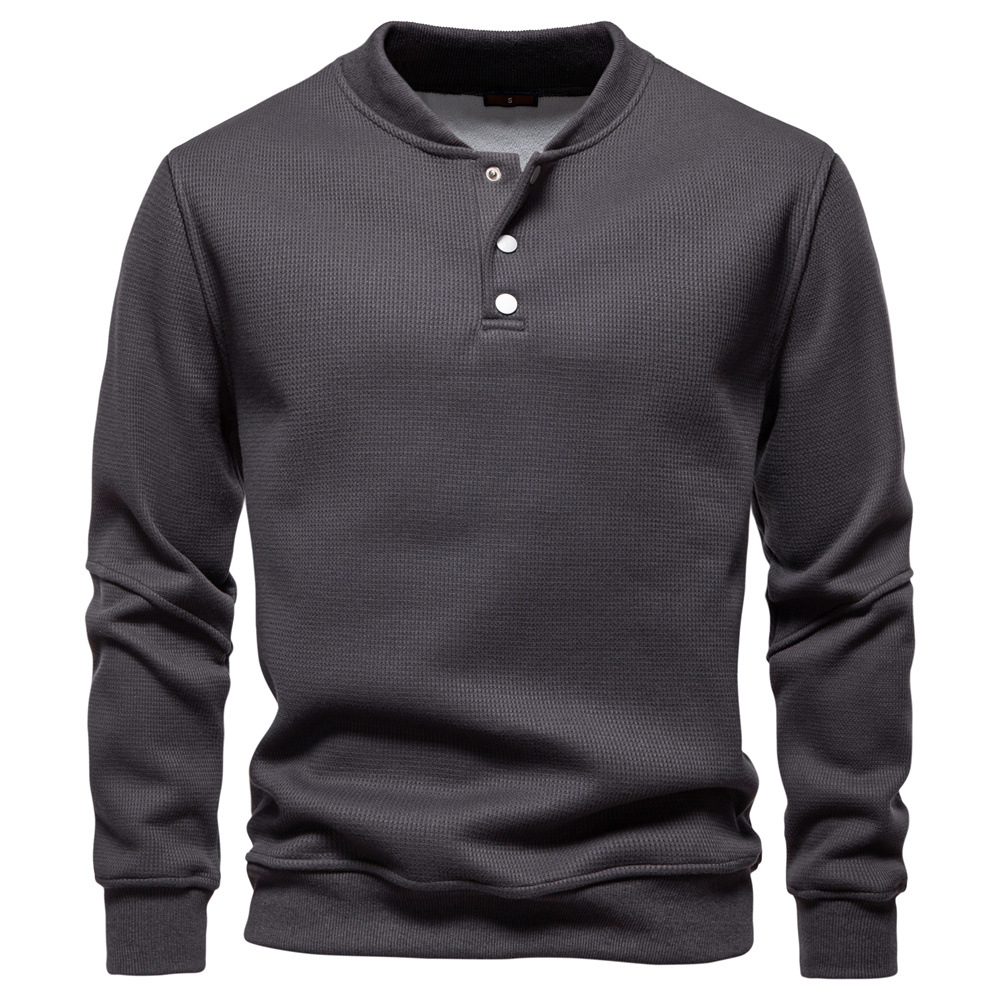 Men’s Waffle Knit Fleece Sweatshirt