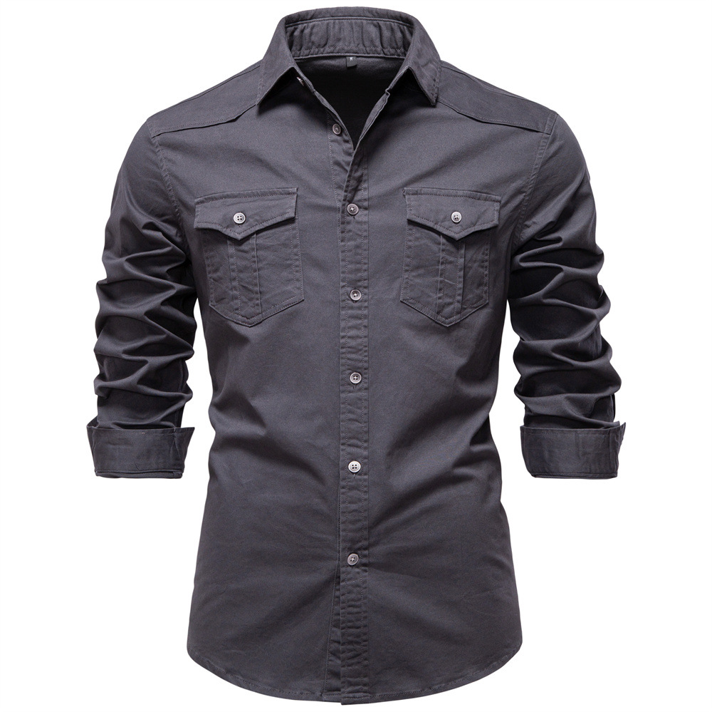 Men’s Classic Denim Button-Up Shirt