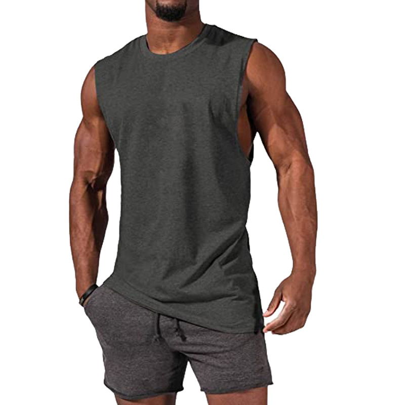 Men's Muscle Fit Leisure Walker Solid Color T-Shirt