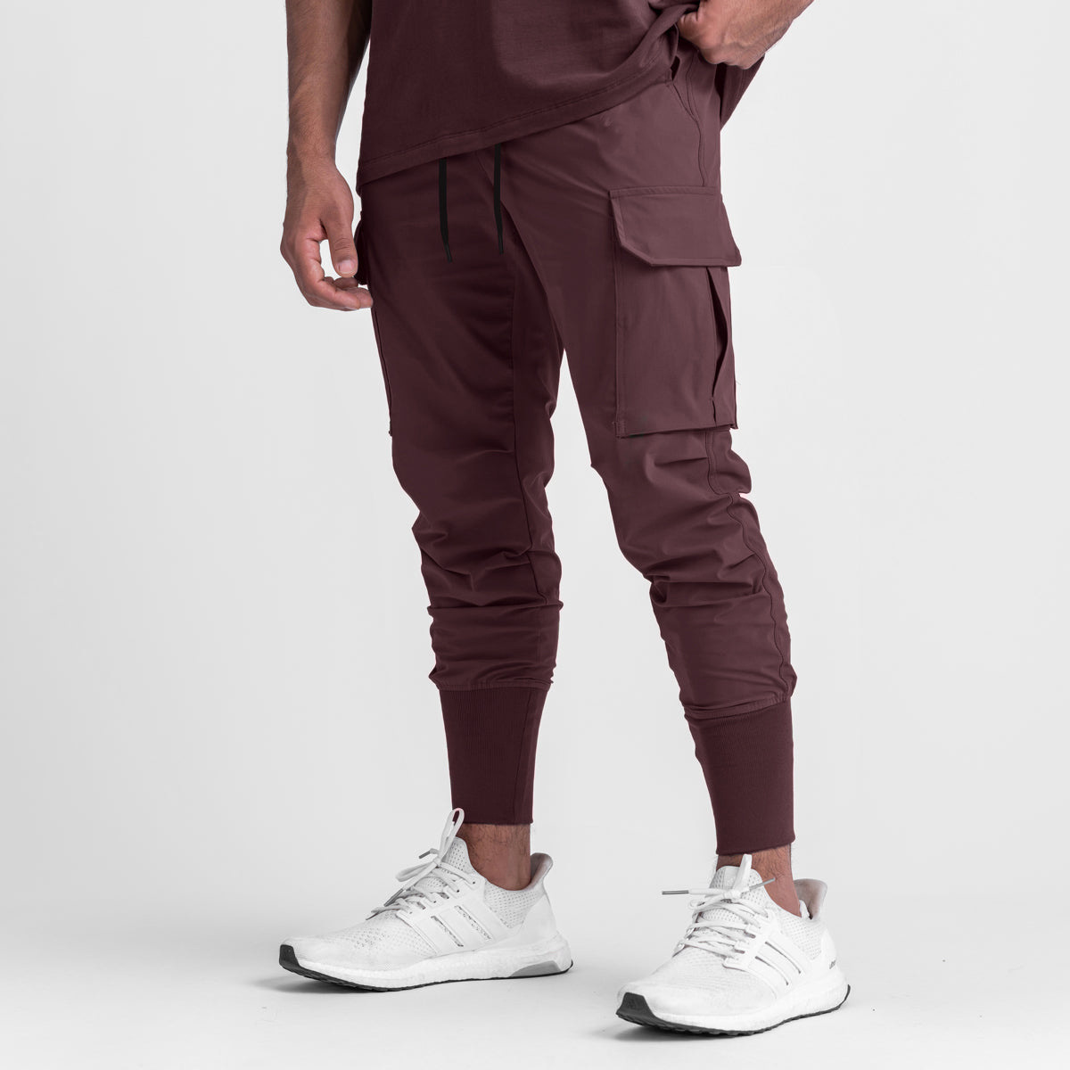 Men's Athletic Jogger Pants - Stretch Woven Running Training Drawstring Sweatpants