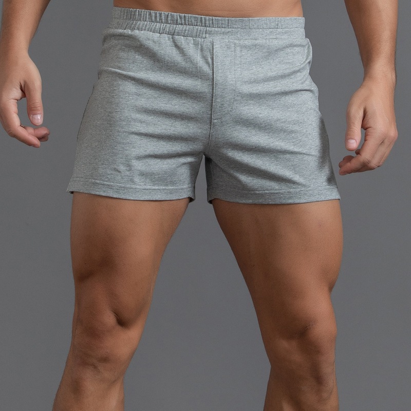 Men's Lightweight Cotton Running Shorts Marathon Three-Quarter Pants
