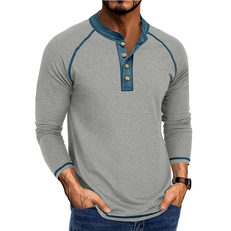 Men’s Long Sleeve Henley Shirt