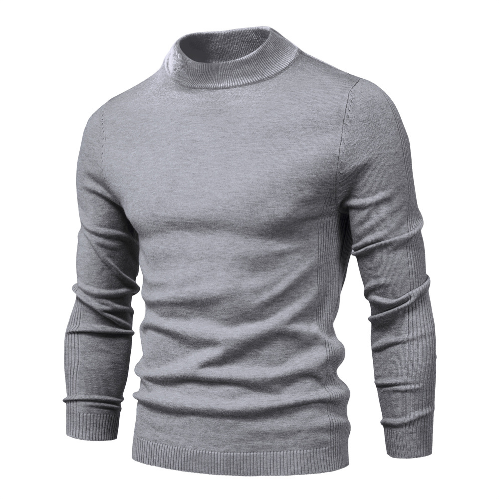 Men's Pollover Casual Knitted Crew Neck Sweatshirt