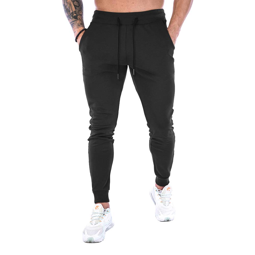 Men's Solid Color Drawstring Waist Sweatpants