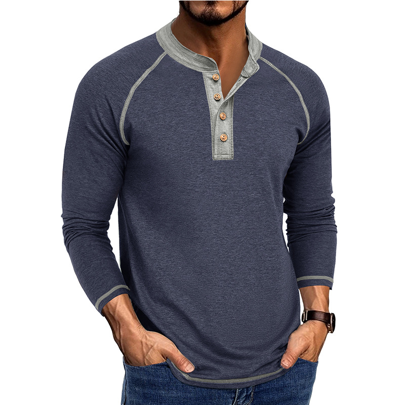 Men’s Long Sleeve Henley Shirt