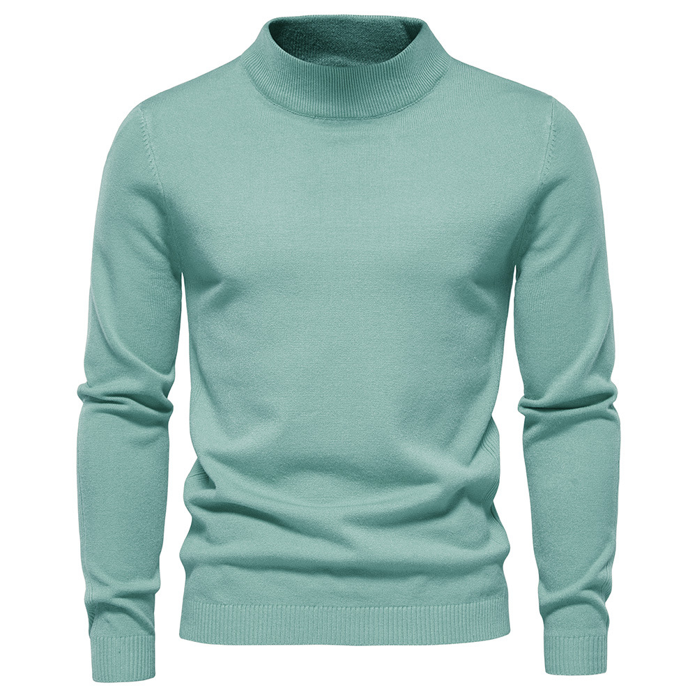 Men's Pollover Casual Knitted Crew Neck Sweatshirt