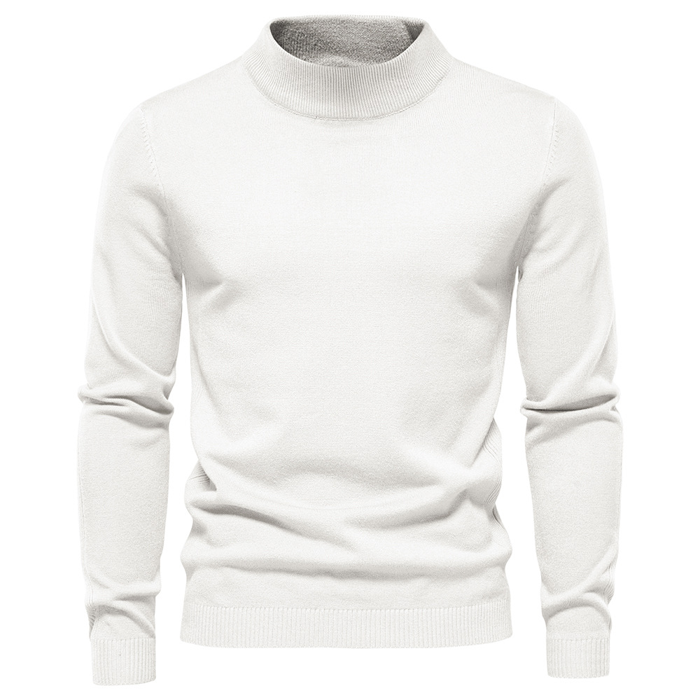 Men's Pollover Casual Knitted Crew Neck Sweatshirt
