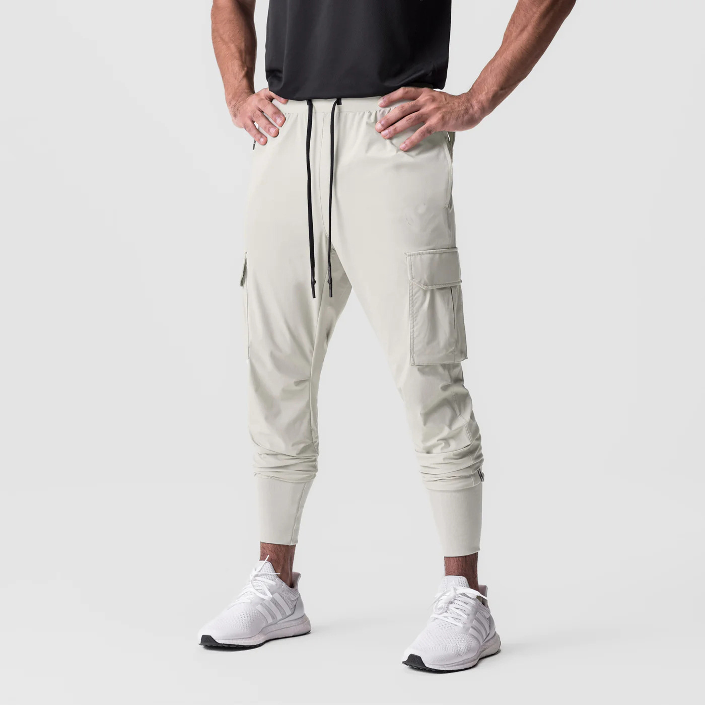 Men's Athletic Jogger Pants - Stretch Woven Running Training Drawstring Sweatpants