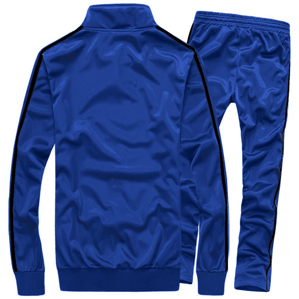 Men's Activewear Full Zip Warm Tracksuit Sports Set