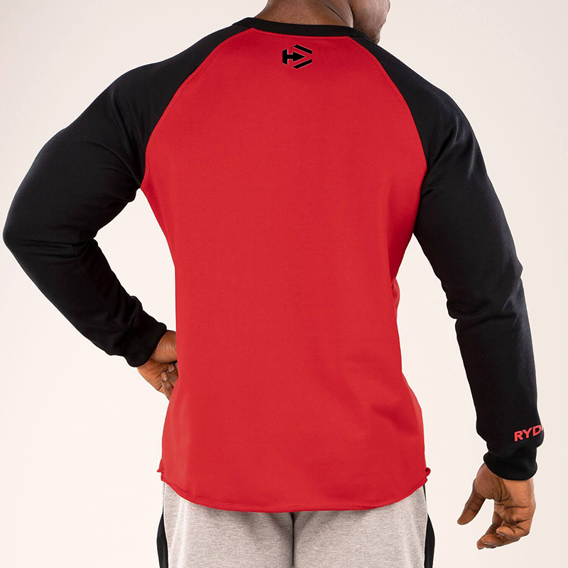 Men's Muscle Fit Cotton Baseball Long Sleeve T-Shirt