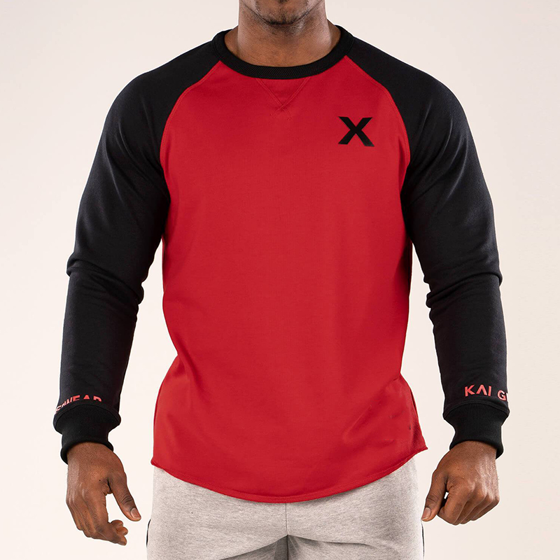 Men's Muscle Fit Cotton Baseball Long Sleeve T-Shirt