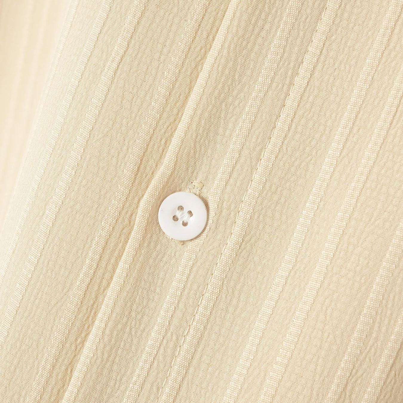 Men's Vintage Cotton Linen Striped Henley Shirt