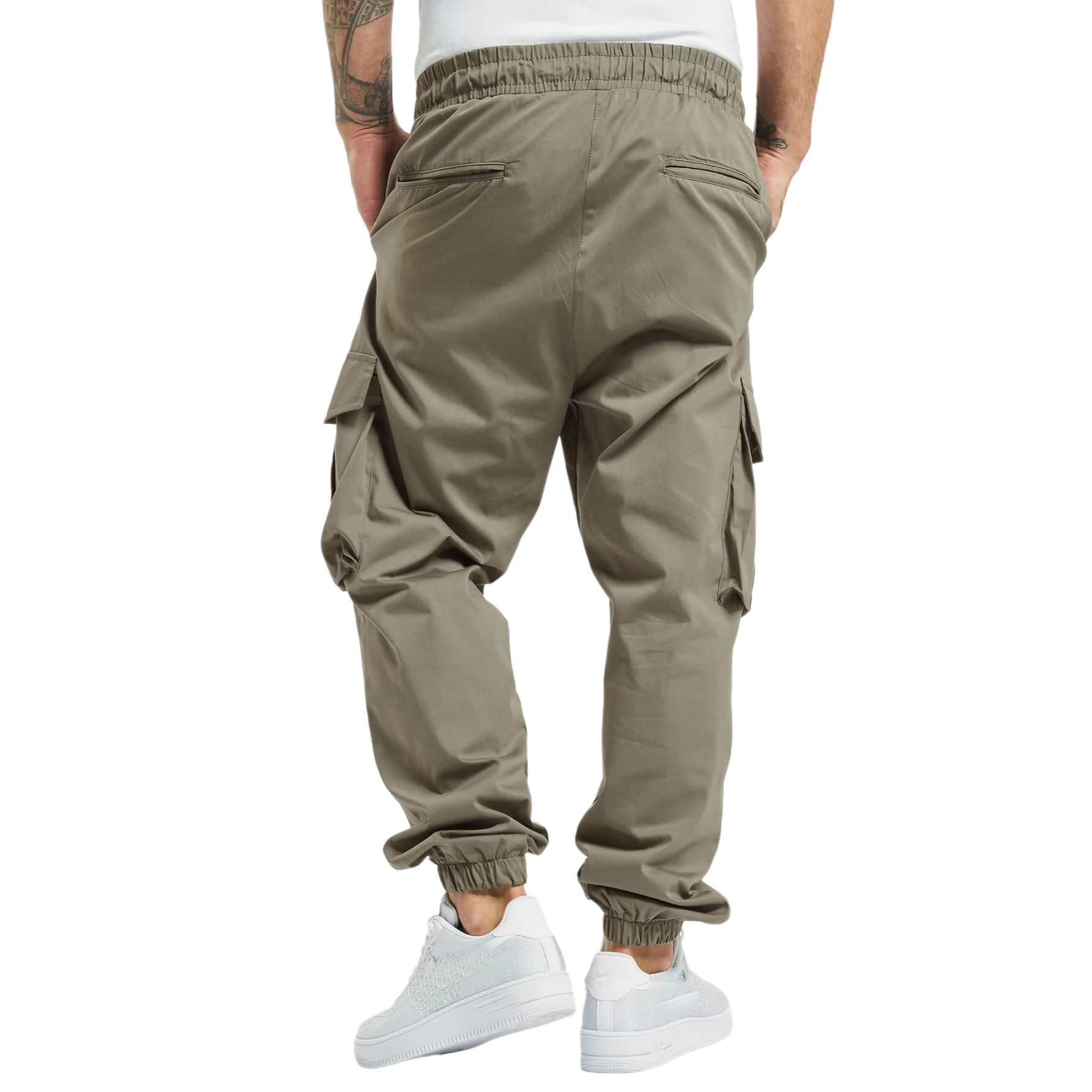 Men's Solid Color Drawstring Cargo Pants