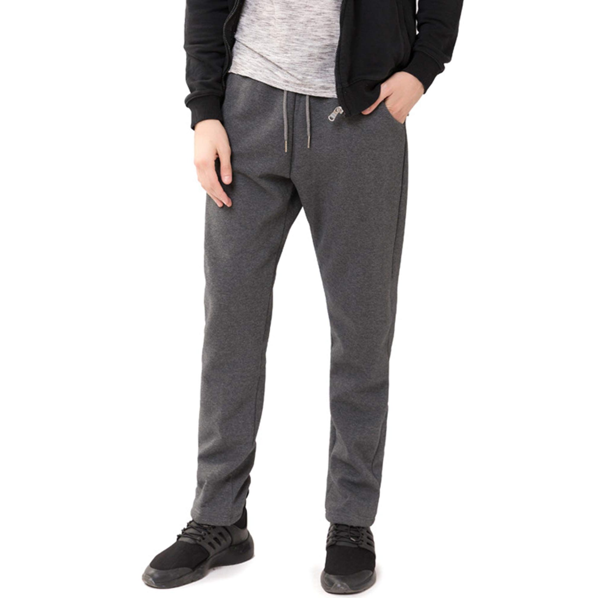 Men's Winter Sherpa Lined Fleece Sweatpants