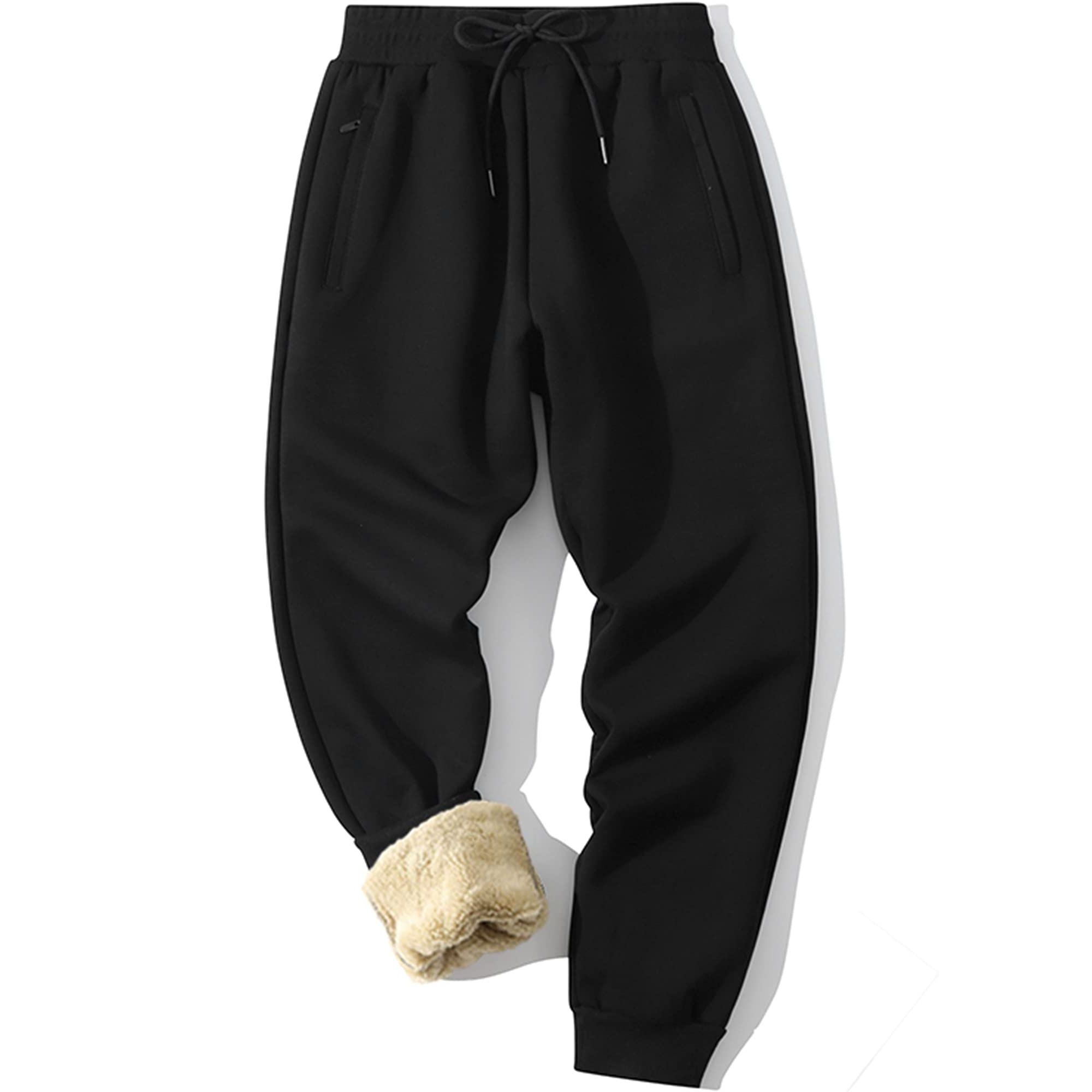 Men's Winter Sherpa Lined Fleece Sweatpants