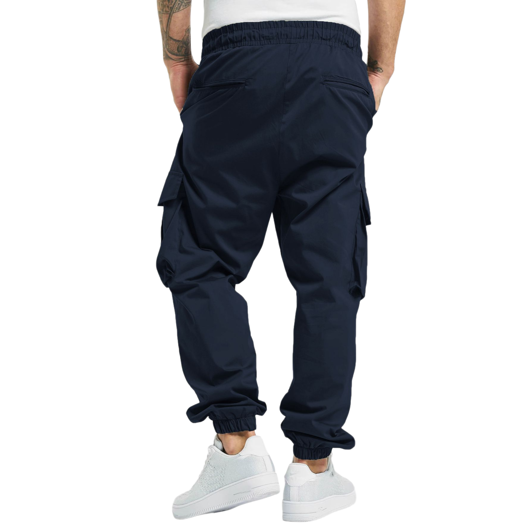 Men's Solid Color Drawstring Cargo Pants