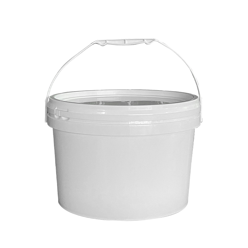 Wholesale 10L White Multipurpose Storage Oval Plastic Bucket with Lid