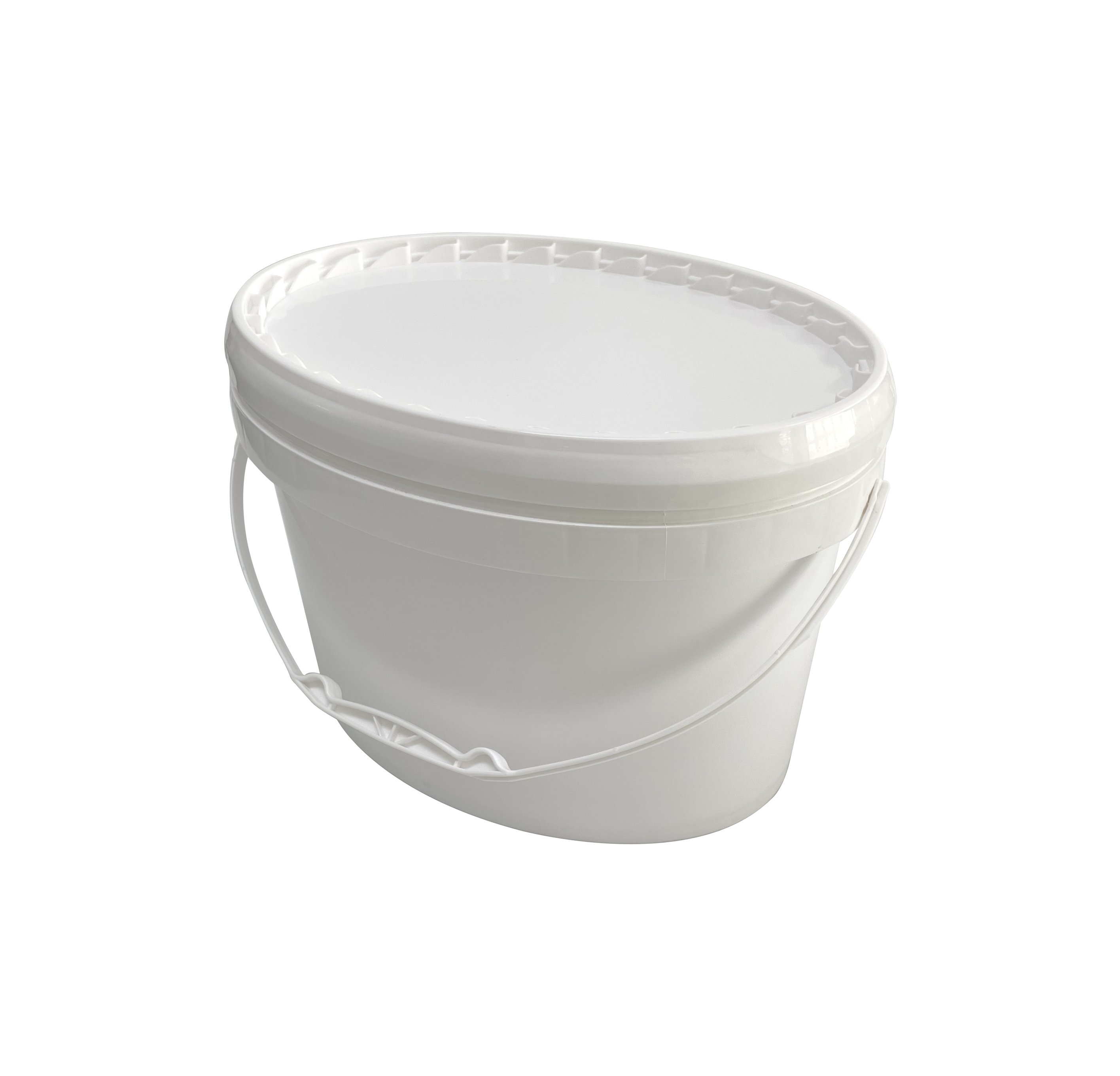16L Chemical Resistant Oval Plastic Bucket with Lid