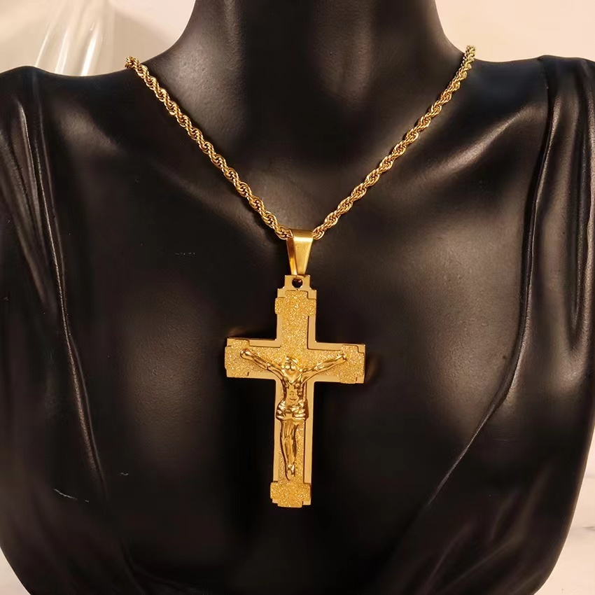 Elegant Handcrafted Rosary with Ornate Golden Crosses