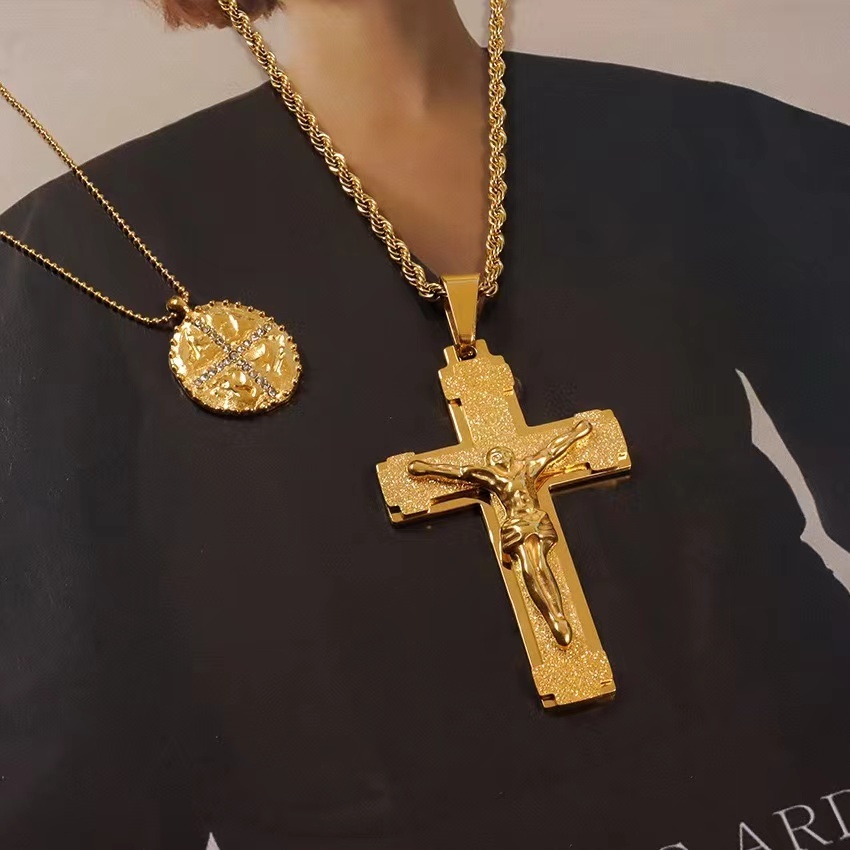 Elegant Handcrafted Rosary with Ornate Golden Crosses