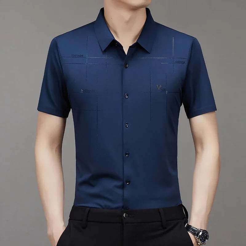 MEN'S ICE SILK BUSINESS SHIRT