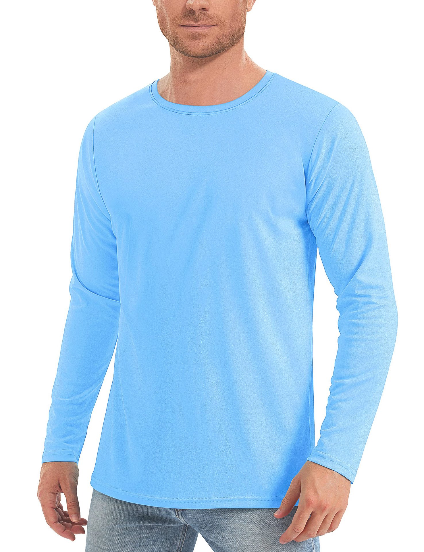 🔥Men's UPF 50+ Long Sleeves Shirts Quick Dry Lightweight T-Shirt