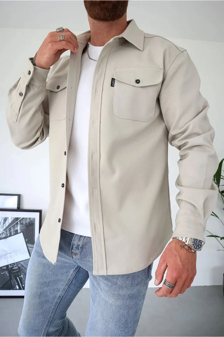 Button Down Shirt Jacket (Buy 3 Free Shipping)