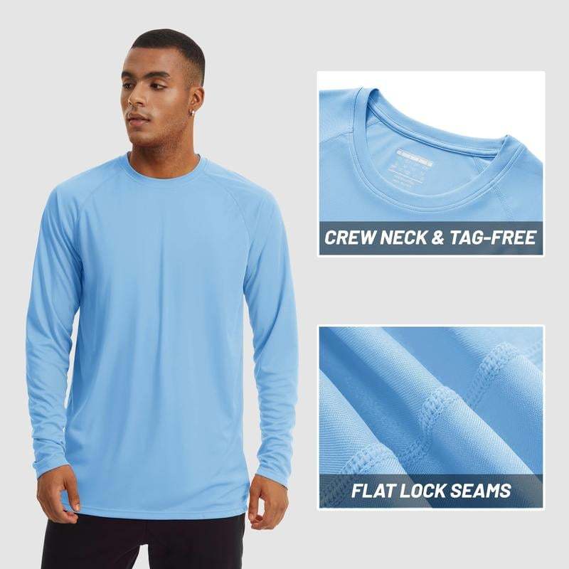 🔥Men's UPF 50+ Long Sleeves Shirts Quick Dry Lightweight T-Shirt