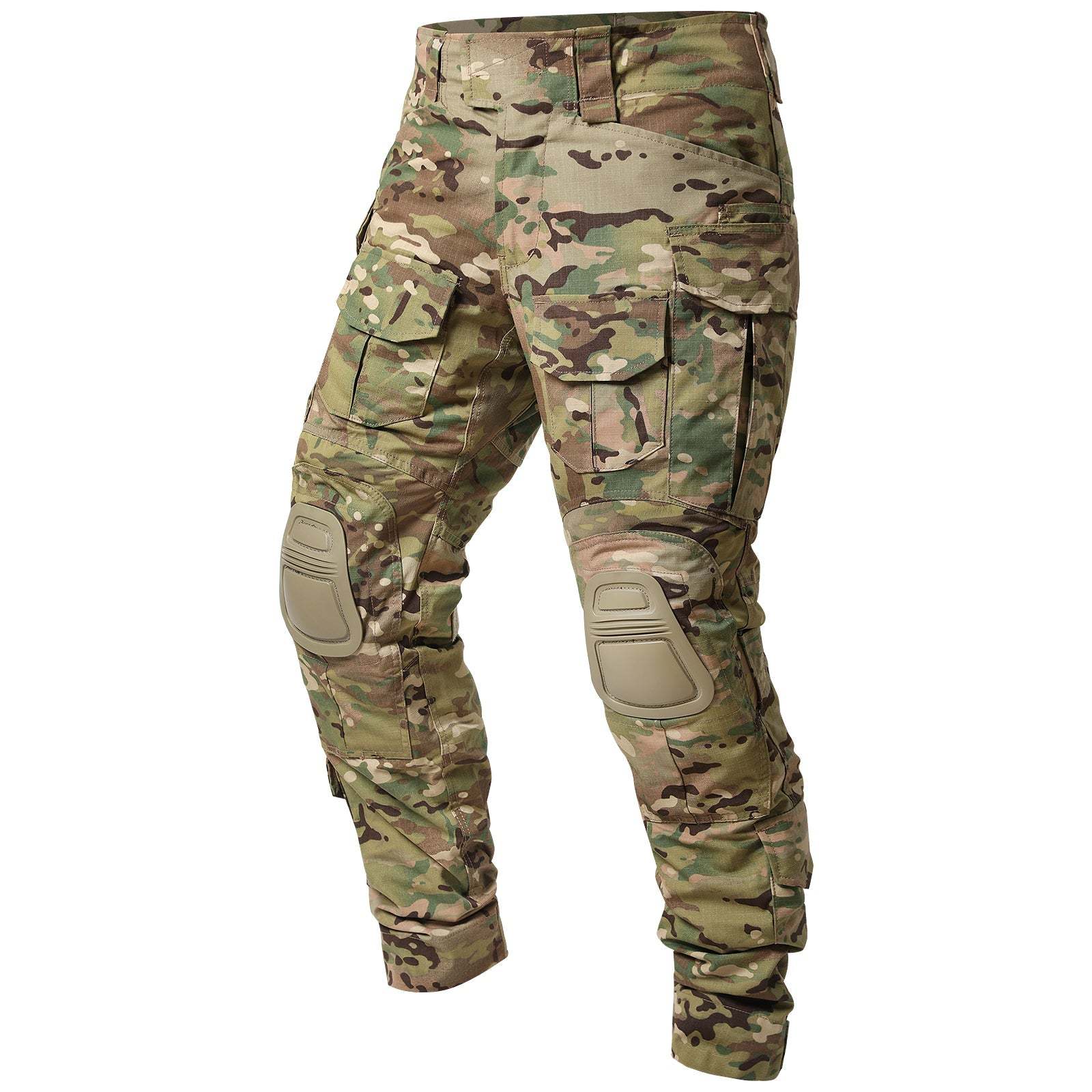 G3 Pro Combat Pants with Knee Pads Rip-Stop Pants Camouflage