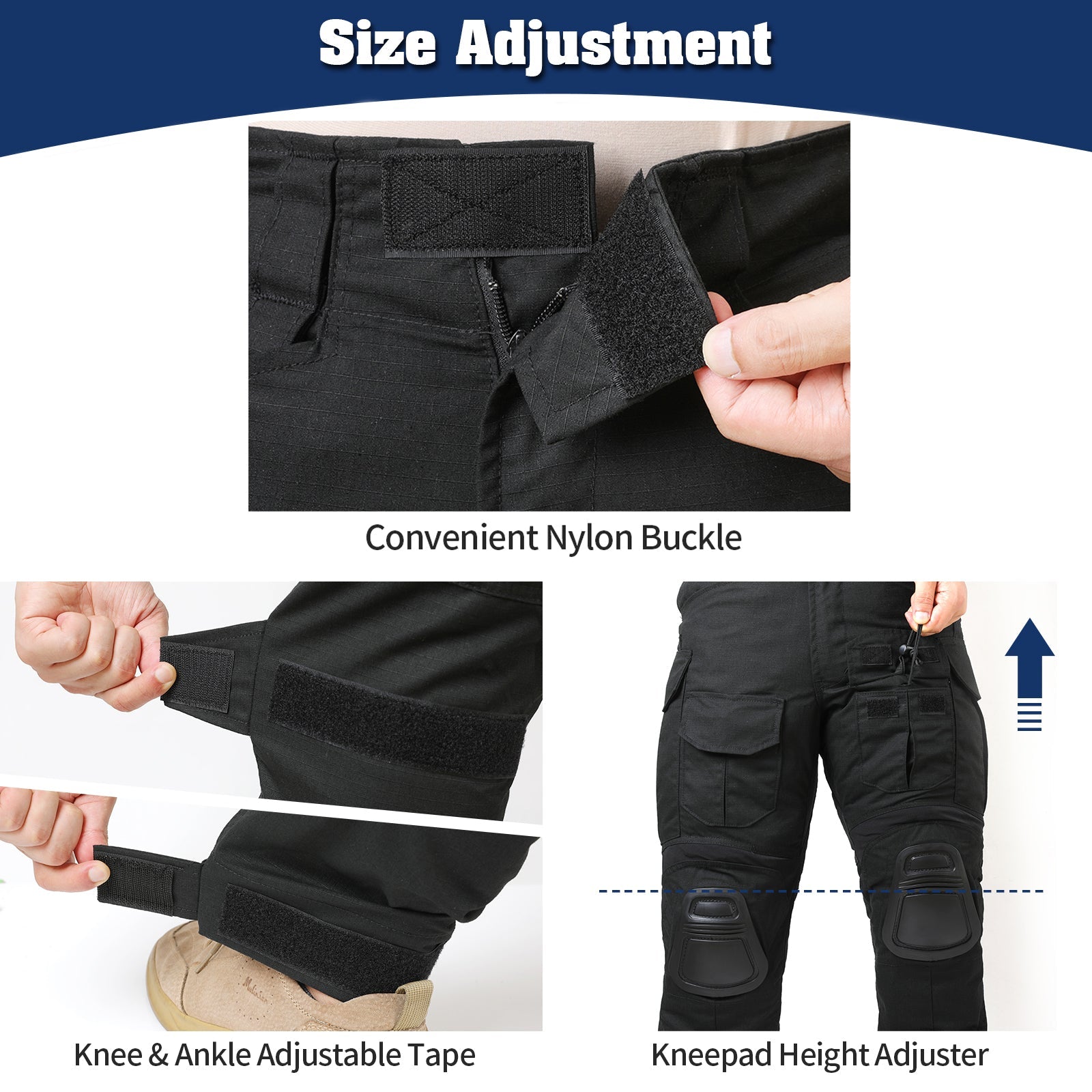 G3 Pro Combat Pants with Knee Pads Rip - Stop Tactical Pants Camouflage - TWS USA