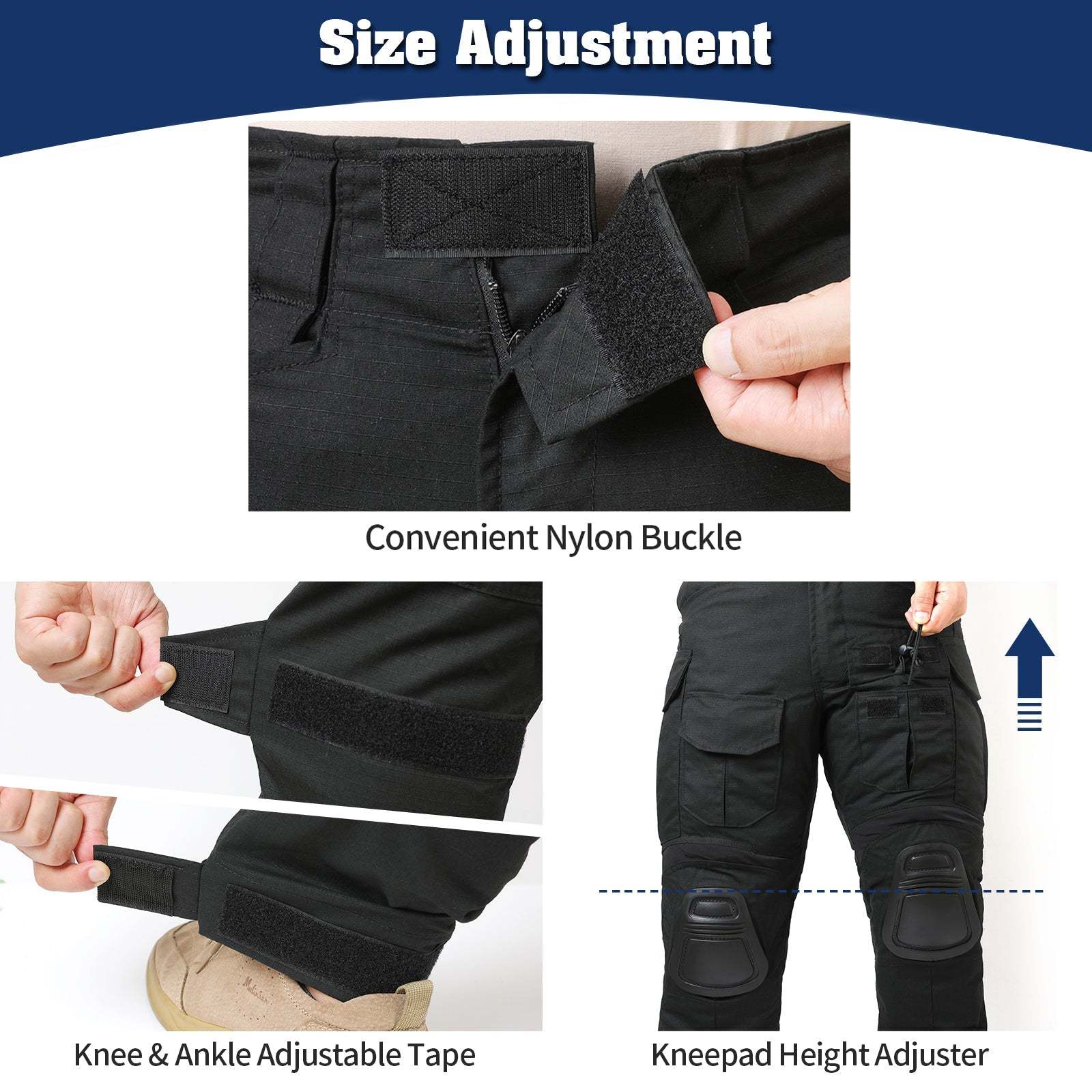 G3 Pro Combat Pants with Knee Pads Rip - Stop Tactical Pants Camouflage - TWS USA