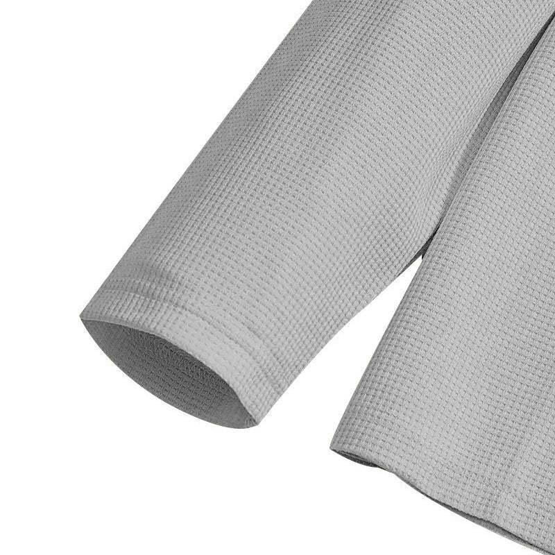 Men’s Waffle Knit Sweatshirt & Straight-Leg Pants Set