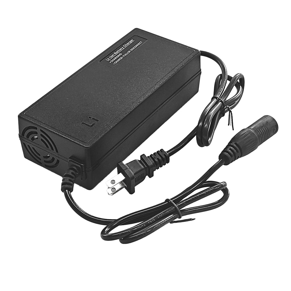 EBKAROCY 54.6V 3A Charger for 48v Lithium li-ion Battery Pack with XLR Connector Input Voltage 110-240V 