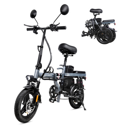 EBKAROCY Ebikes for Adults, 400W Motor 22MPH Max Speed, 14” Tire, 48V 15AH Removable Battery 