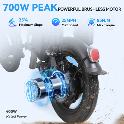 EBKAROCY 400W Electric Bike for Adults