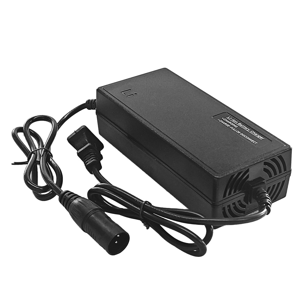 EBKAROCY 54.6V 3A Charger for 48v Lithium li-ion Battery Pack with XLR Connector Input Voltage 110-240V 