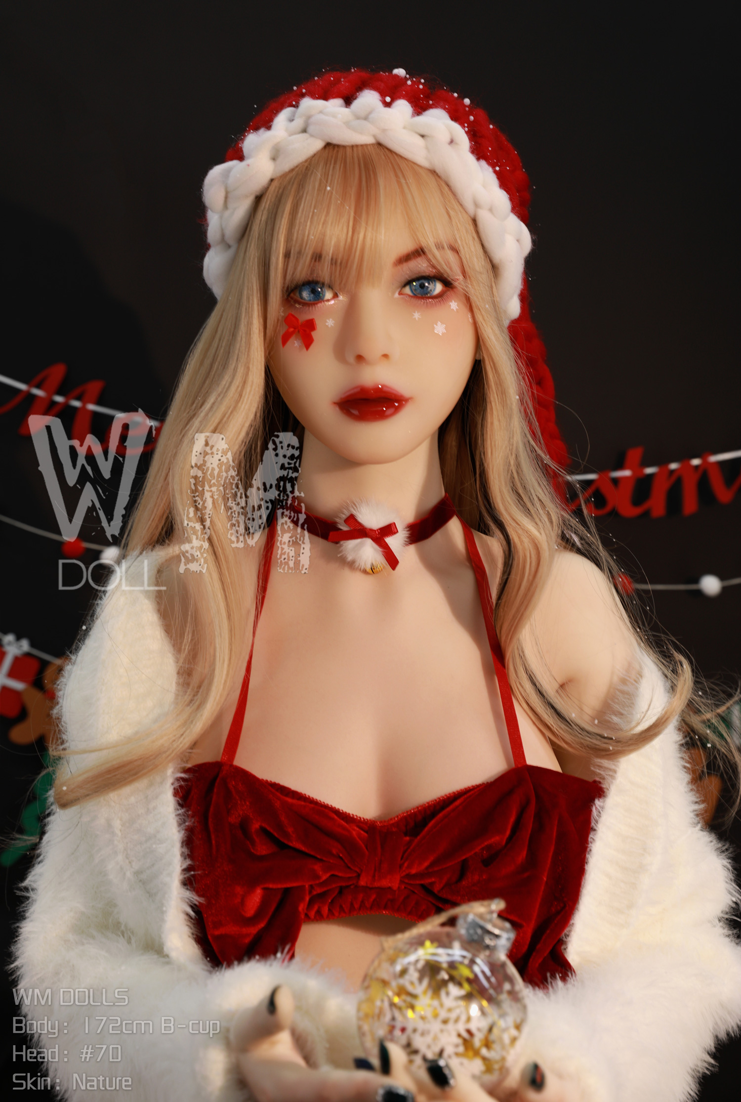 WM-Luna B Cup 172cm Christmas Style Silicone Sex Doll