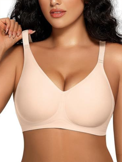 Women's Jelly Seamless Comfort Push Up Full Coverage Soft Bra