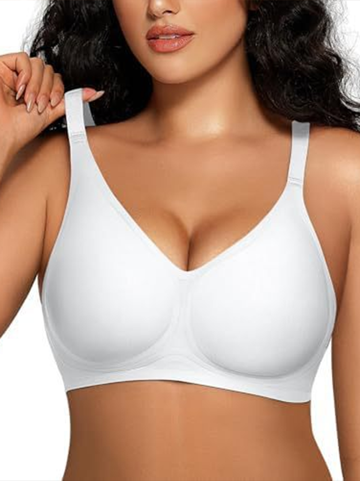Women's Jelly Seamless Comfort Push Up Full Coverage Soft Bra