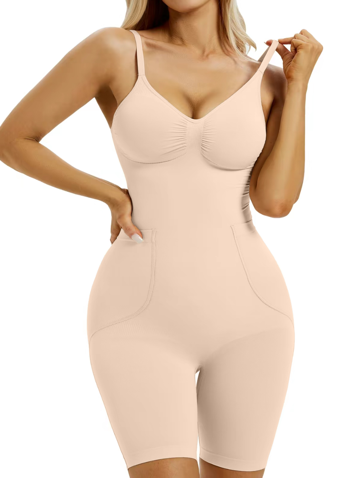 Colombian Fajas Seamless Waist Cinching Shapewear With Back Pull Down Design