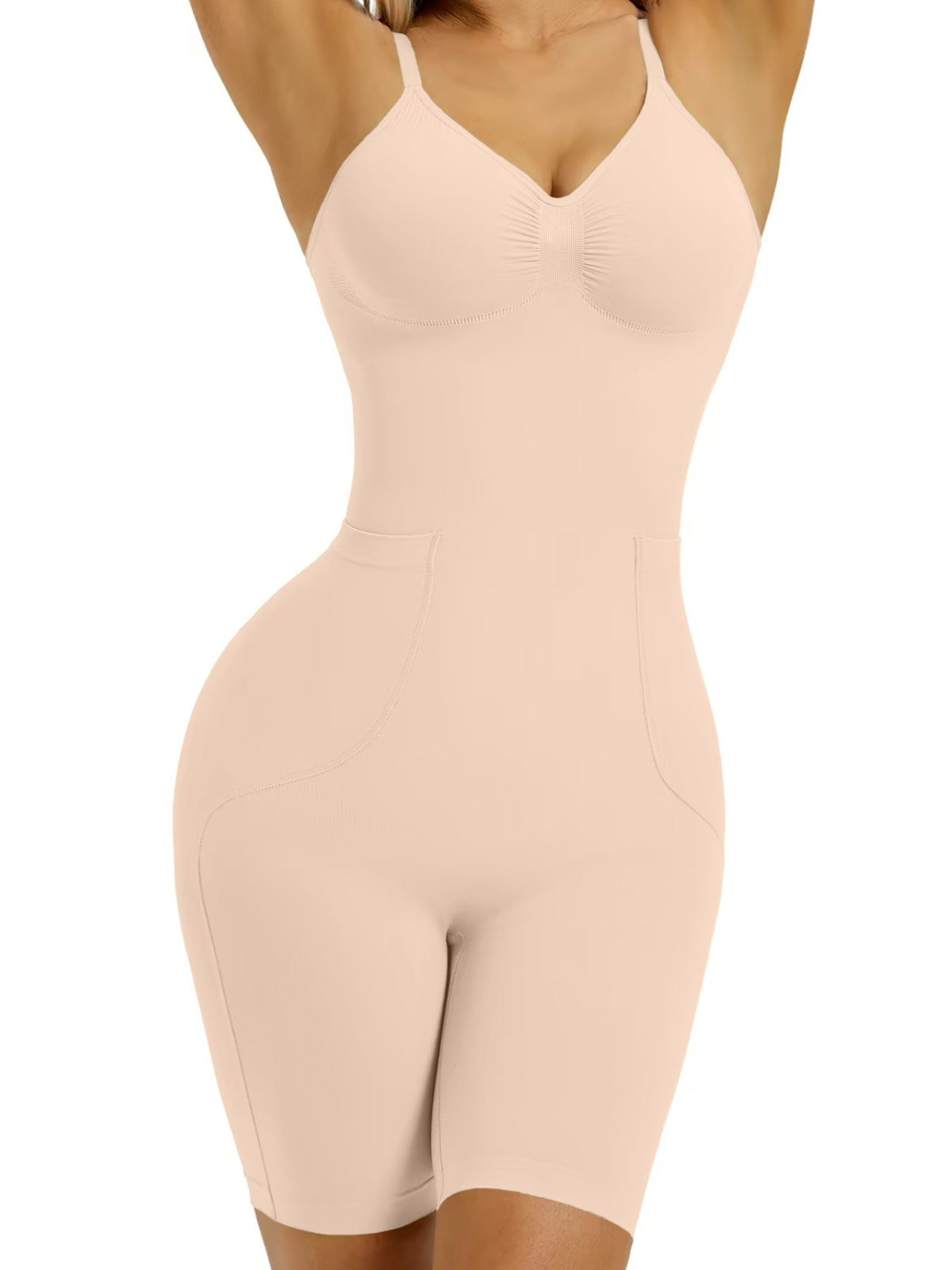 Colombian Fajas Seamless Waist Cinching Shapewear With Back Pull Down Design