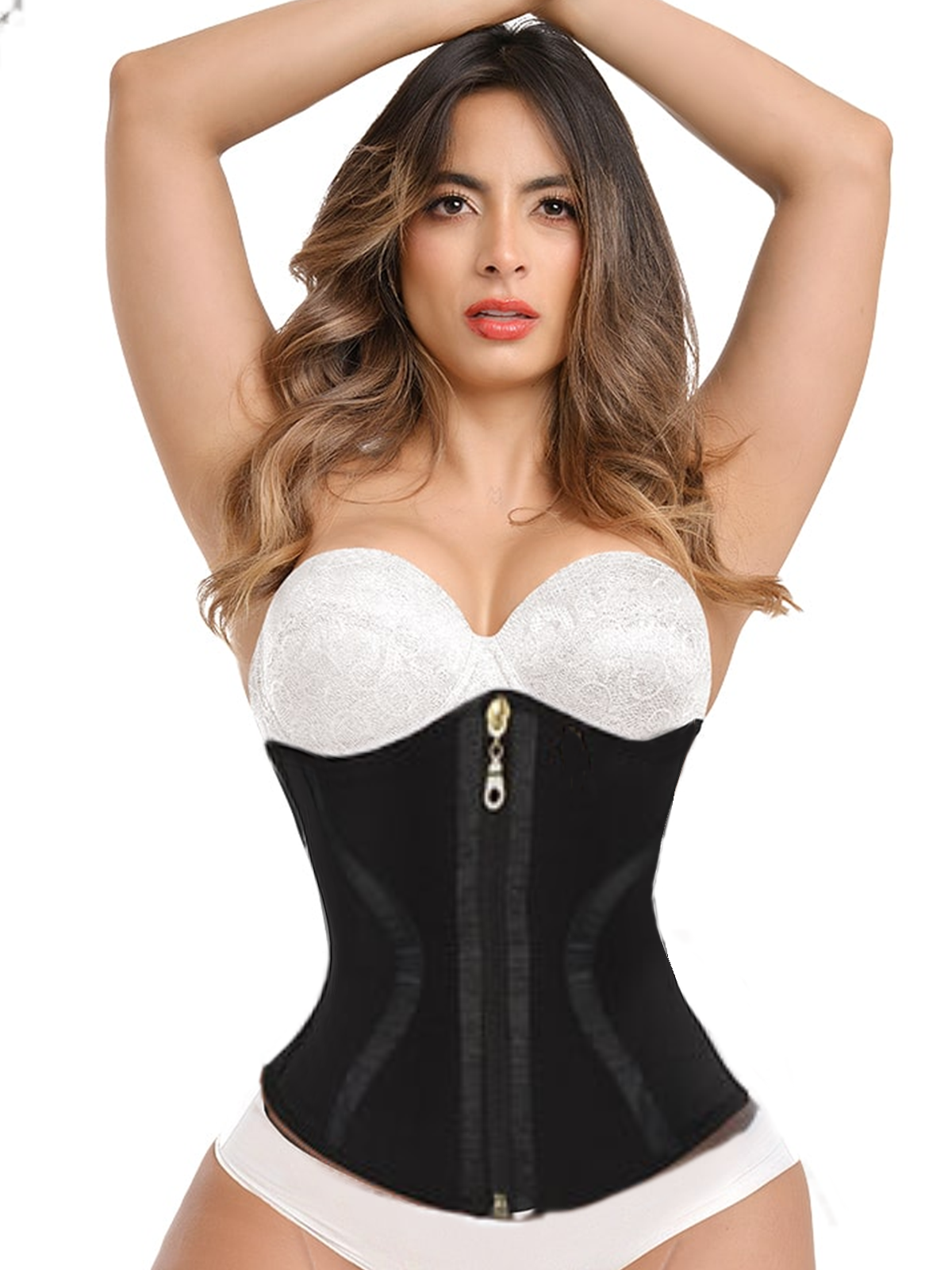 ChicCurve Black Super Skinny Mini Corset