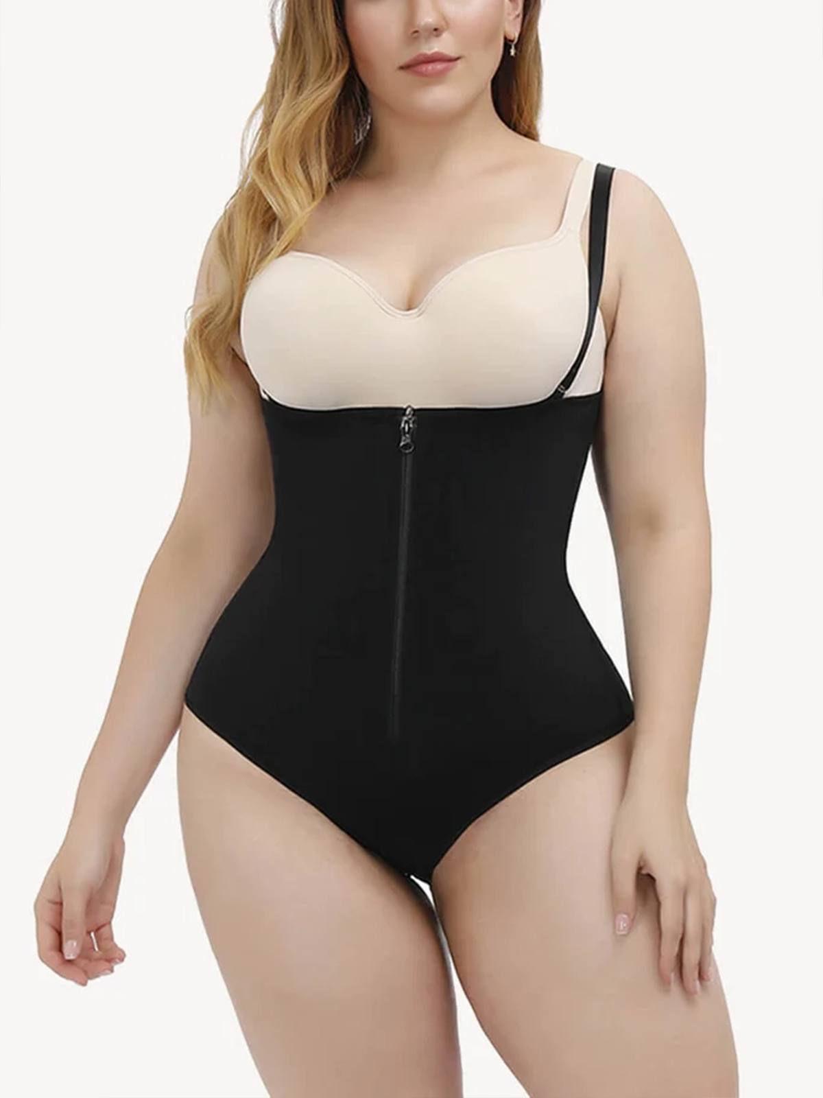 Women's Waist Trainer Slimming Shapewear Postpartum Recovery Fajas With Zipper Corset Effect Butt-Lifting Body Shaper
