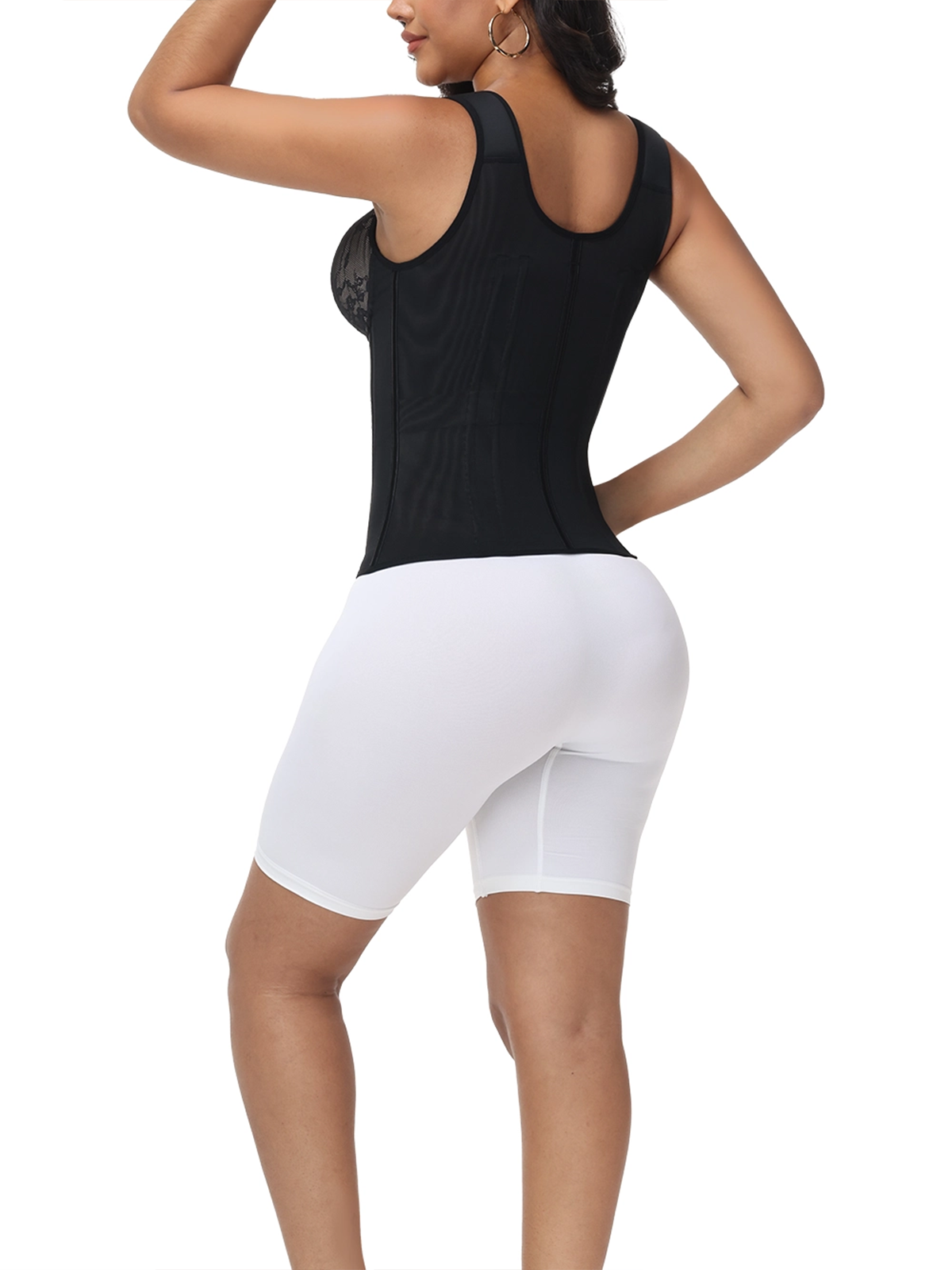 Shapshe® Lace Panel Cutout Heart Design Waist Trainer